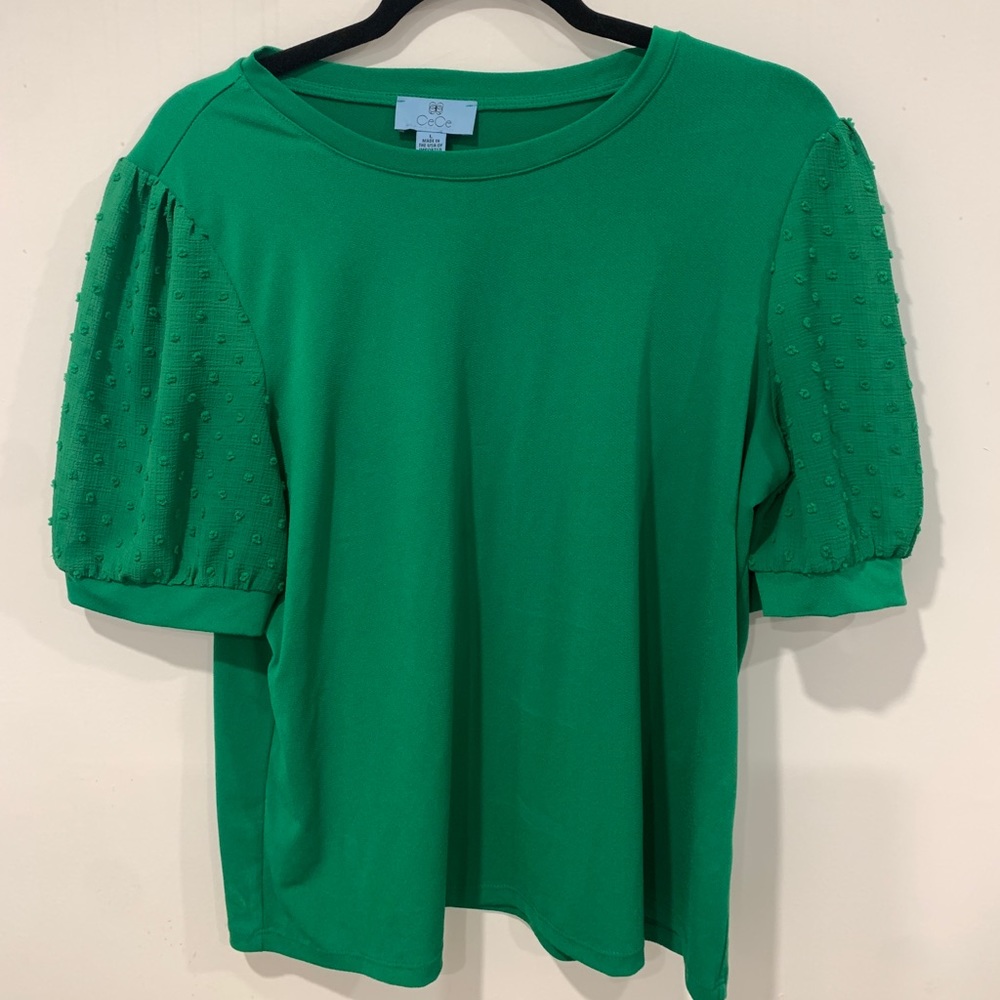 CeCe. Blouse green size L